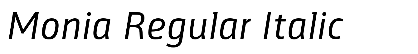 Monia Regular Italic